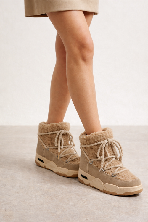 Botas Beige Urban WarmLine para Mujer