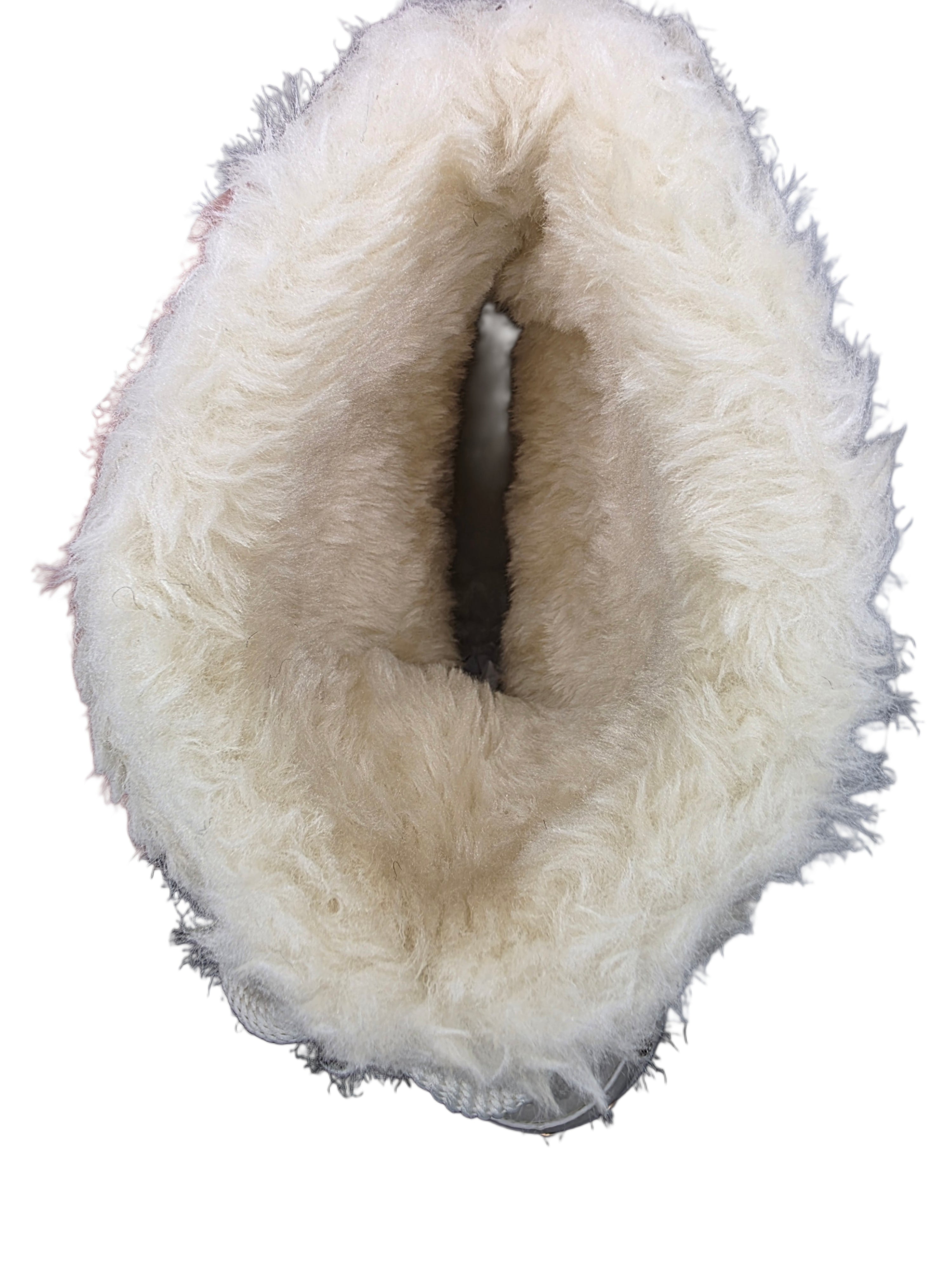 Botas Blancas Forradas de Pelo con Plataforma y Tachuelas – Invierno & Nieve