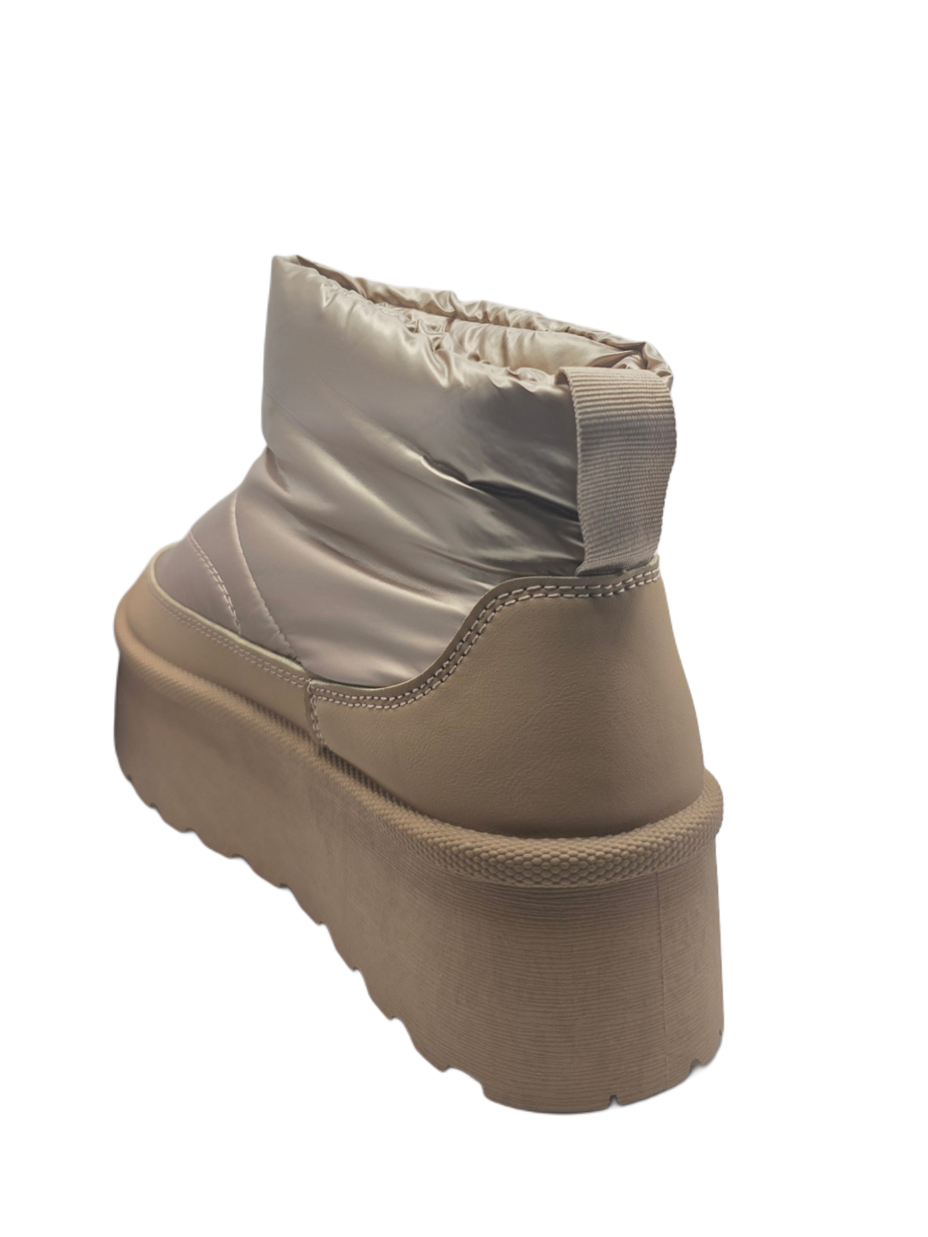 Botas Plataforma Color Bronce – Impermeables y Forradas de Pelo Térmico